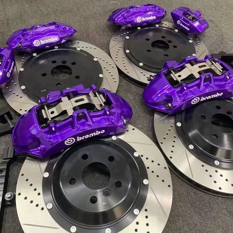 布雷博brembo V6前六后四活塞刹车卡钳套装适用任意车型18寸轮毂|undefined