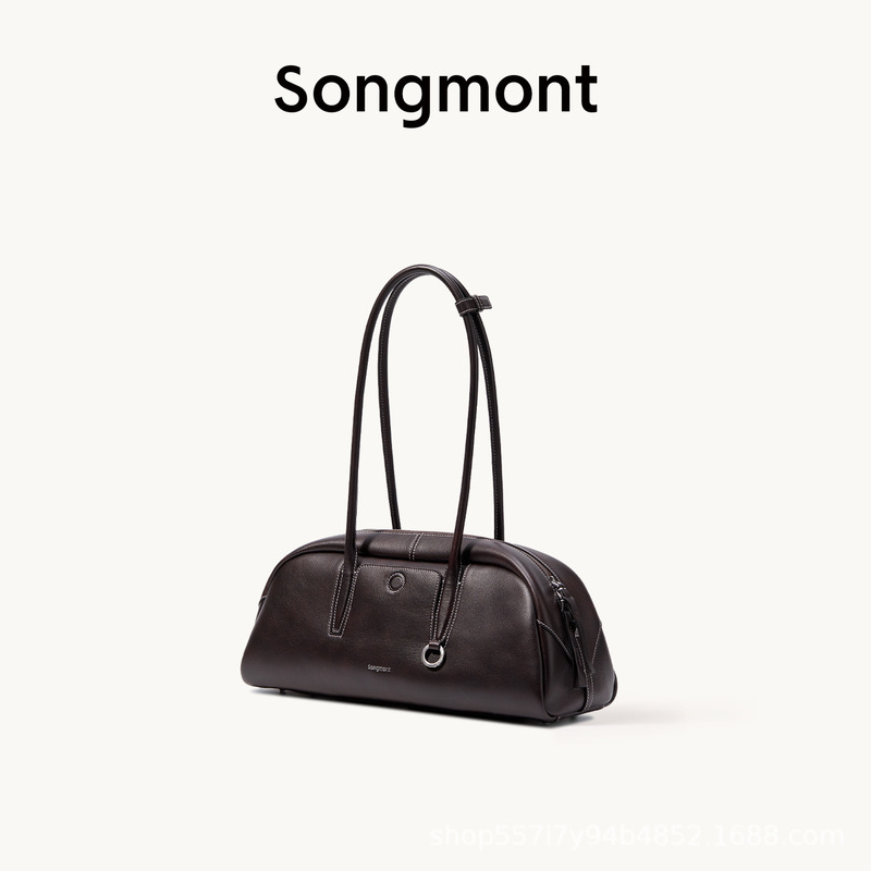 Songmont山下有松保龄球包循迹枕头包波士顿腋下法棍女士手提包|undefined