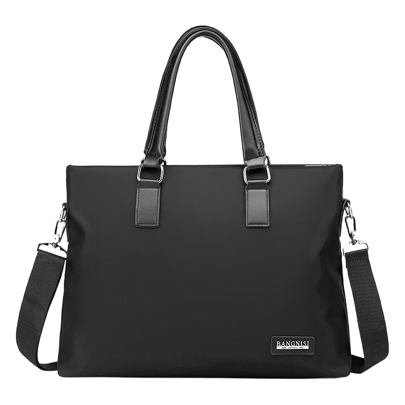Large Capacity Men's Handbag Canvas Oxford Cloth Bag Computer Shoulder Crossbody Business Men's Bag Printed LOGO Bag