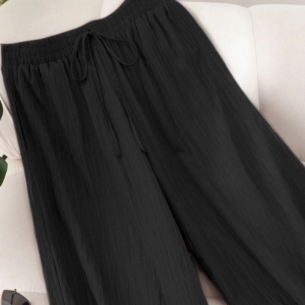 2026 Fall/Winter New Cross-Border European And American Plus Size Women's High-Waisted Loose-Fitting Wide-Leg_ecoleips.com