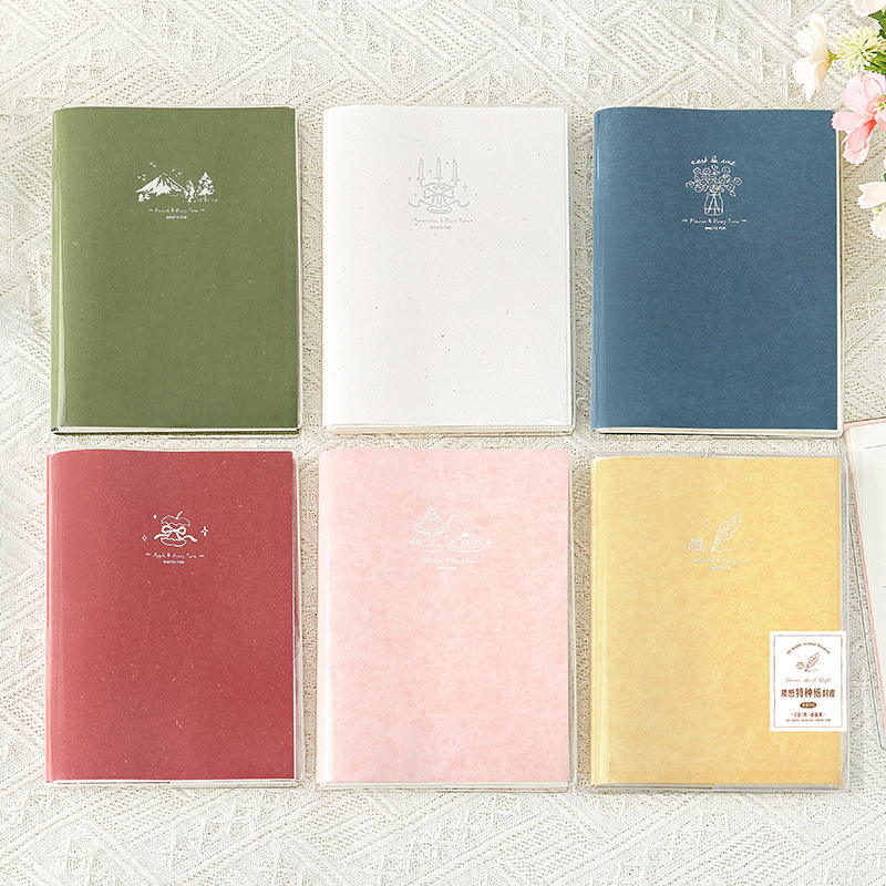 NOTE FOR B6TPU Funda de goma Cuenta manual para pasar el tiempo, simple y ligero, diario de cuenta autocompletado retro, bloc de notas