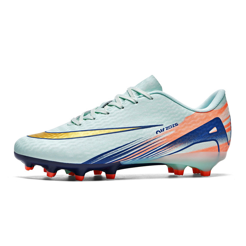 2025 nuevos zapatos de fútbol transfronterizos de clavos largos para hombres y mujeres juveniles fábrica directa de zapatos de fútbol