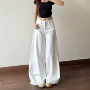 宽松拖地新款显瘦牛仔裤