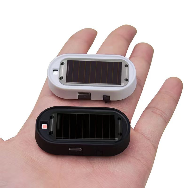 Car Solar Anti-theft Light Simulated Warning Flash Alarm LED Decoration
