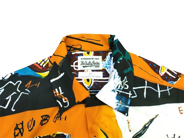 Camicia casual uomo basquiat heaven tokyo a maniche lunghe_voghion.com