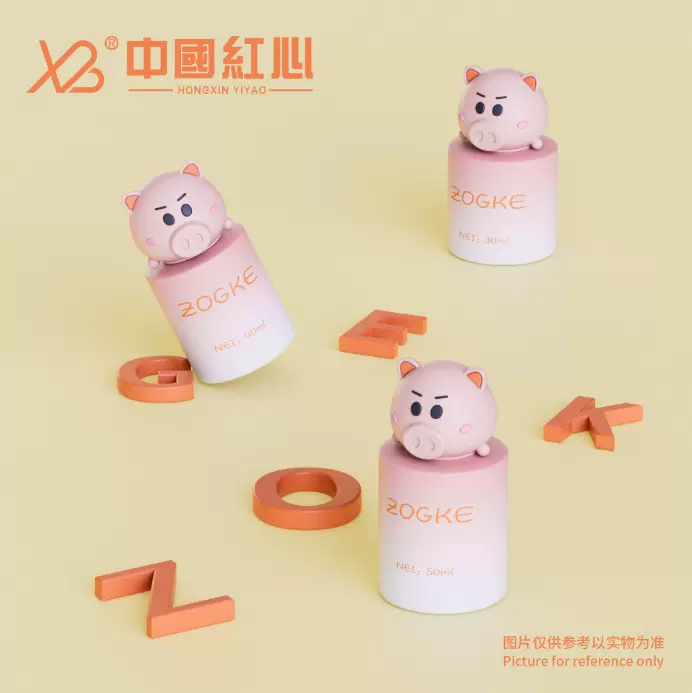 创意新款20ml指甲油瓶小猪小熊护肤精华油瓶玫瑰精油瓶小样瓶批发