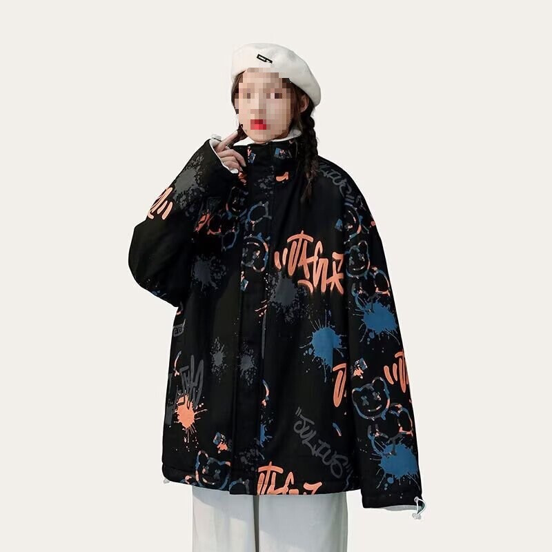 Fleece-Lined and Thickened Reversible Faux Lamb Wool Cardigan Jacket for Women, 2022 New Autumn and Winter Loose Design Trendy Top