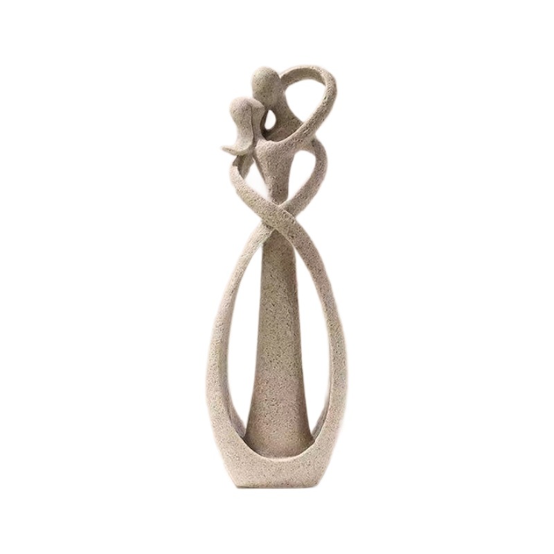 Artesanías de resina adornos personajes abstractos arenisca artística creativa decoración del hogar regalos de boda