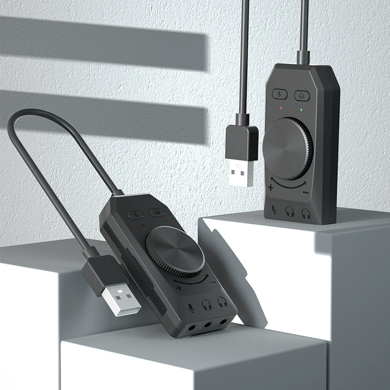 USB звуковая карта прямая игра звуковая карта пение многофункциональная USB звуковая карта с регулировкой громкости одно-клик отключение звука