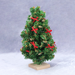 1:12 dollhouse dollhouse Mini Furniture Accessories Christmas Scene Cedar Decoration Christmas Tree 1 Pack
