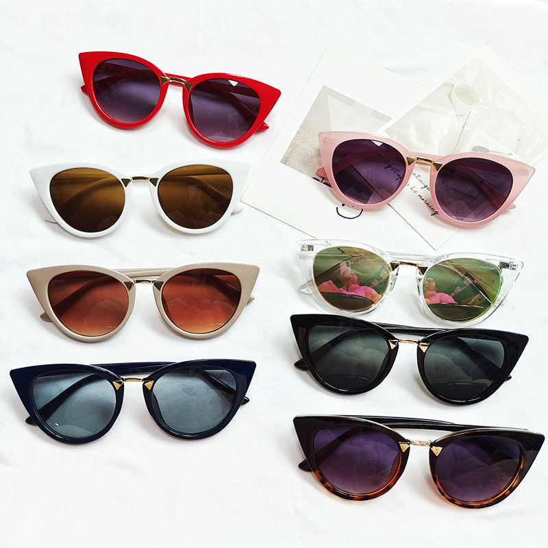 Streetwear Geometric Pc Cat Eye Full Frame Women's Sunglasses display picture 1