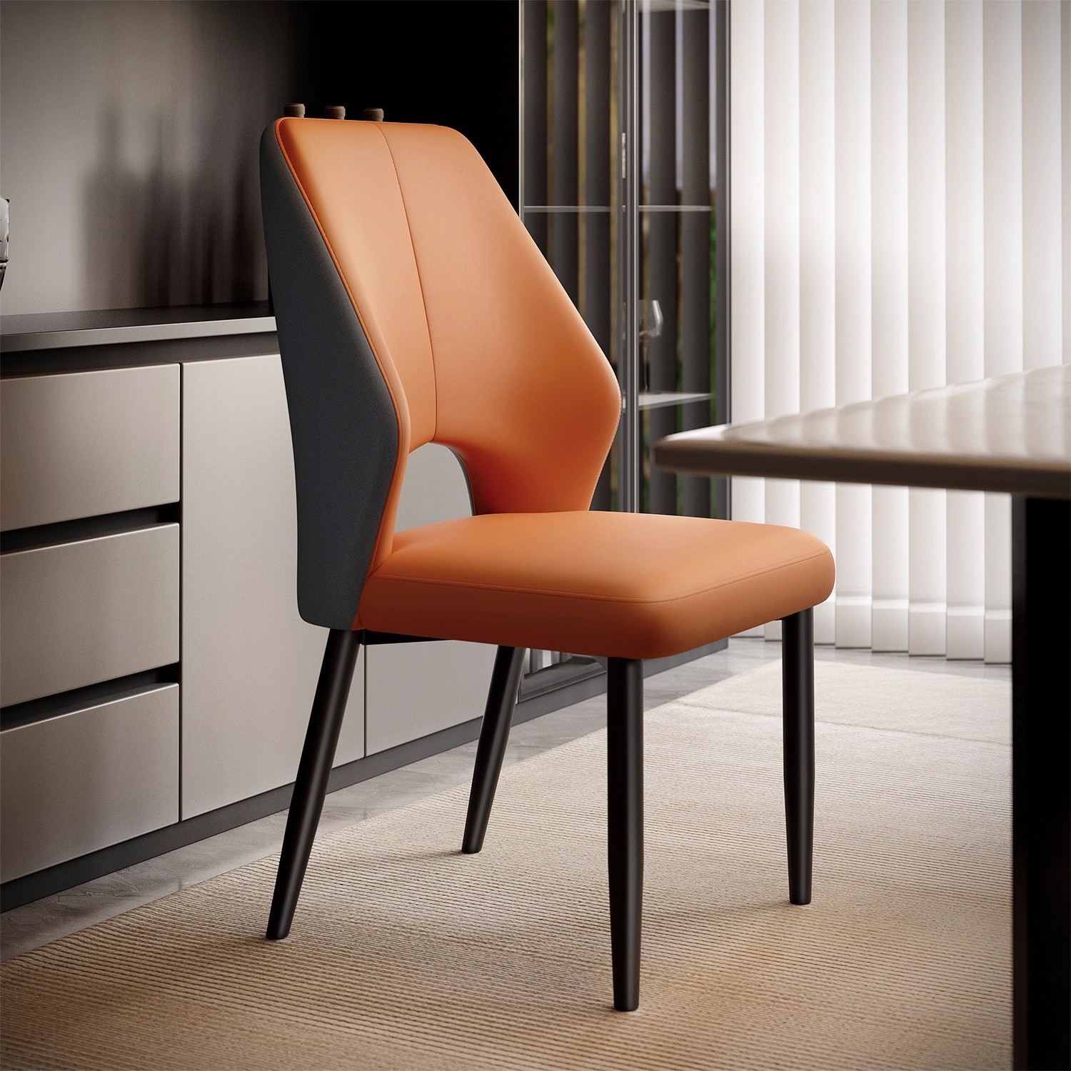Mesa de comedor casera silla de respaldo nórdica de lujo ligero silla de comedor de alta calidad nuevo taburete de restaurante de tipo pequeño