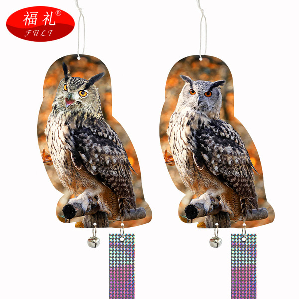 Amazon's Best-Selling Double-Sided Thickened 3D Bird-Repelling Owl Laser Reflective Device for Orchards and Farmland