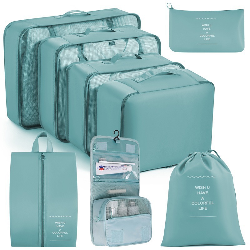 [Washing eight -piece set] Korean blue
