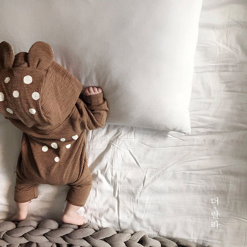 Cute Deer Cotton Baby Rompers display picture 4