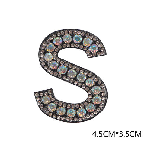 Wholesale 26 English letters hot patch stickers, diamond cloth stickers for clothes, bags, DIY cake decoration accessories