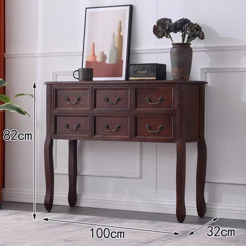 El dormitorio de seis cubos de madera maciza completa estadounidense alberga el armario de cuatro cubos de estilo europeo, el armario del cajón del armario, el porche y la Mesa de comedor.