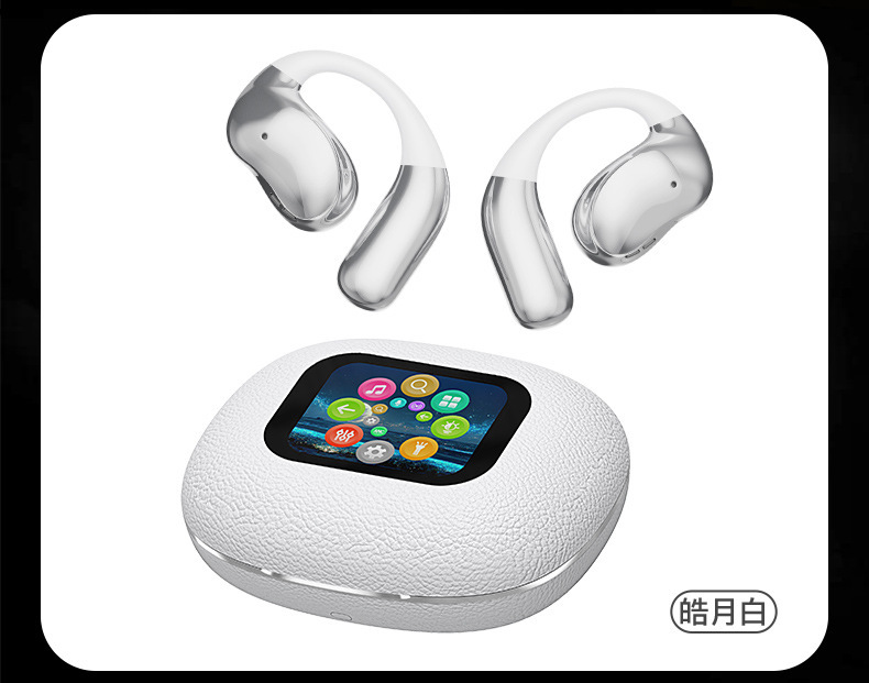 国境を越えた新しい AI 翻訳 Bluetooth ヘッドセット YJ33 ワイヤレス耳掛けクリップ非インイヤースポーツカラーディスプレイ OWS|undefined