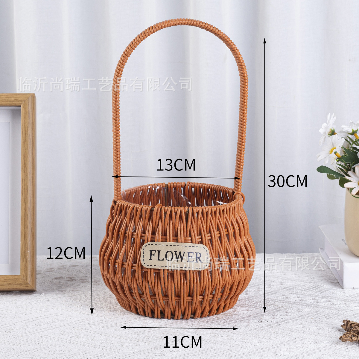 Cesta Tejida de Flores de Vid, Hecha a Mano y Decorativa para Fiestas y Arreglos Florales image 31