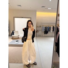 oker章壳儿正品～休闲裤天丝棉百搭韩系宽松长裤简约26春季A697