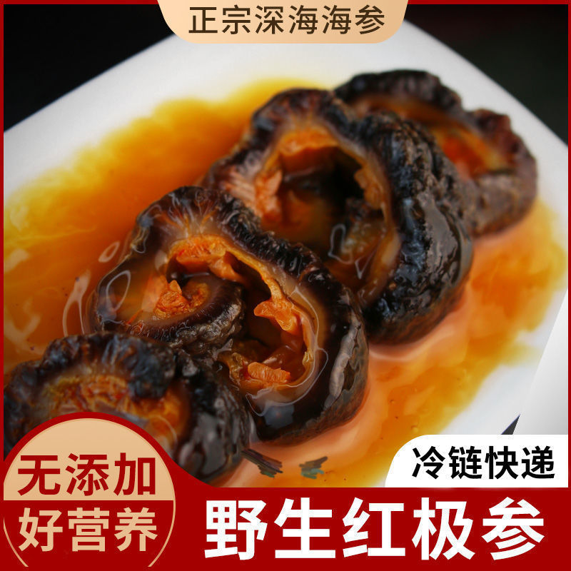 野生海参加拿大红极参500g/袋海参批发非辽大连即食海参刺参礼盒