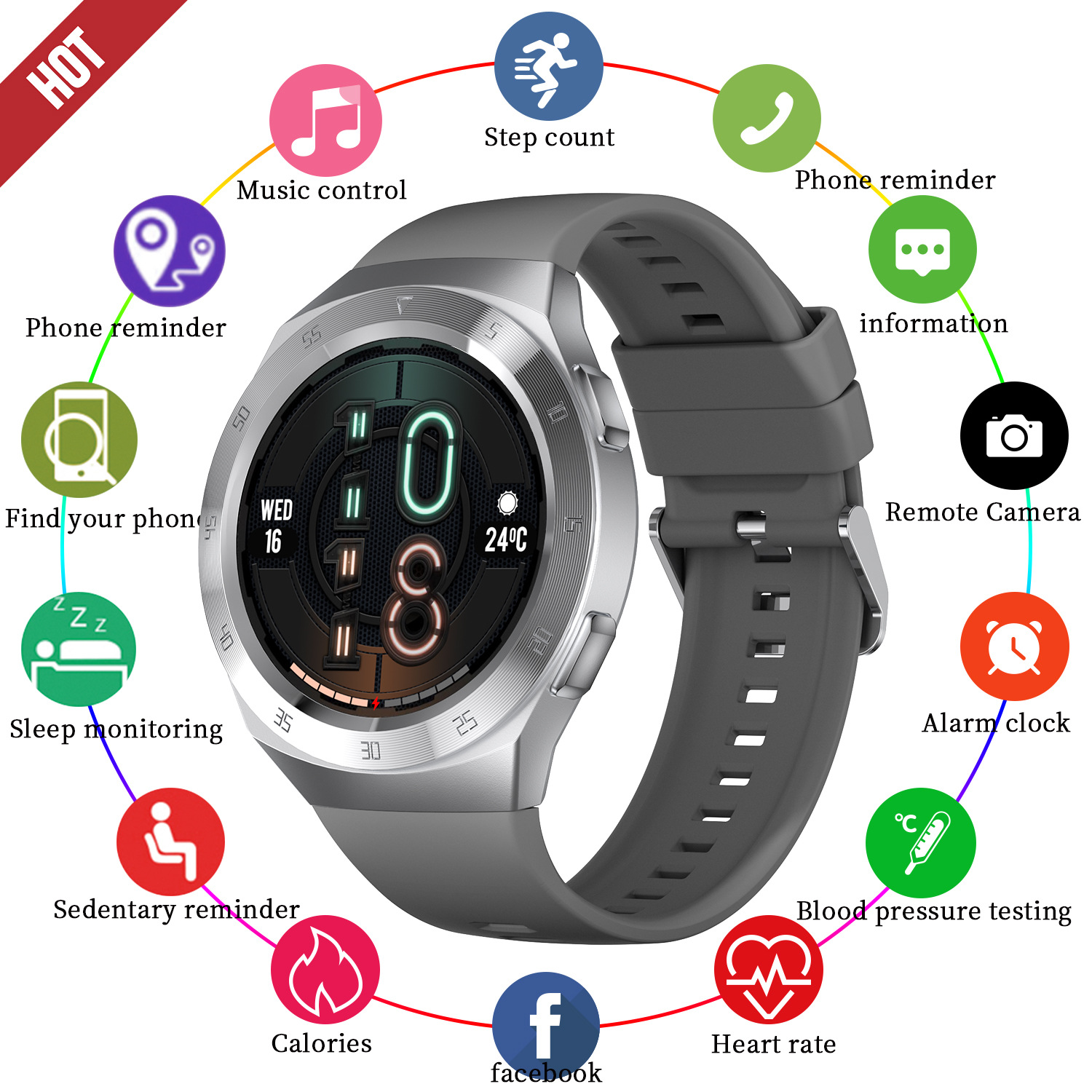 Buy quality New SK1 Smart Watch Heart Rate Health Sports Watch