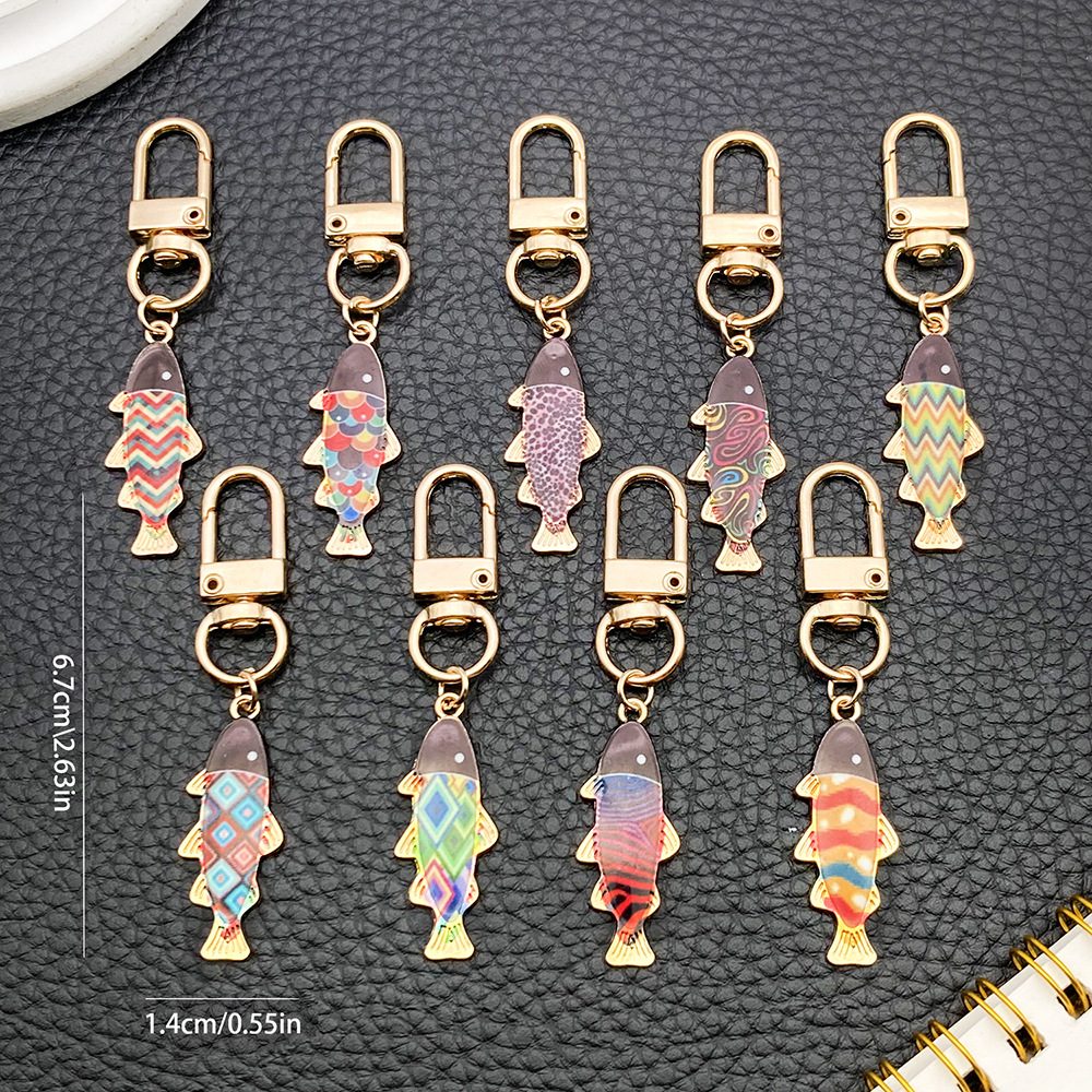 Shell Inlay Material 1 Piece 1 Set Bag Cherry Car Keychain Zinc Alloy Shell Unisex Elegant Keychain