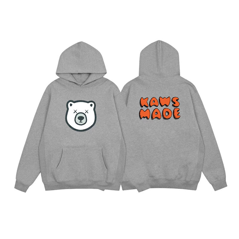 Felpa con cappuccio uomo stampa anatra human made unisex_voghion.com