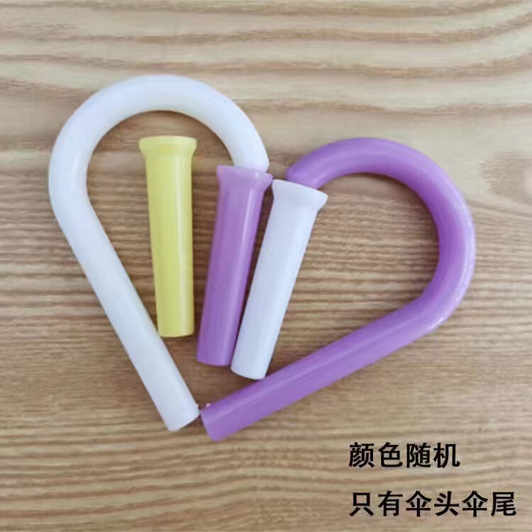 日系小清新自动透明伞印logo学生儿童广告伞长柄透明雨伞|undefined