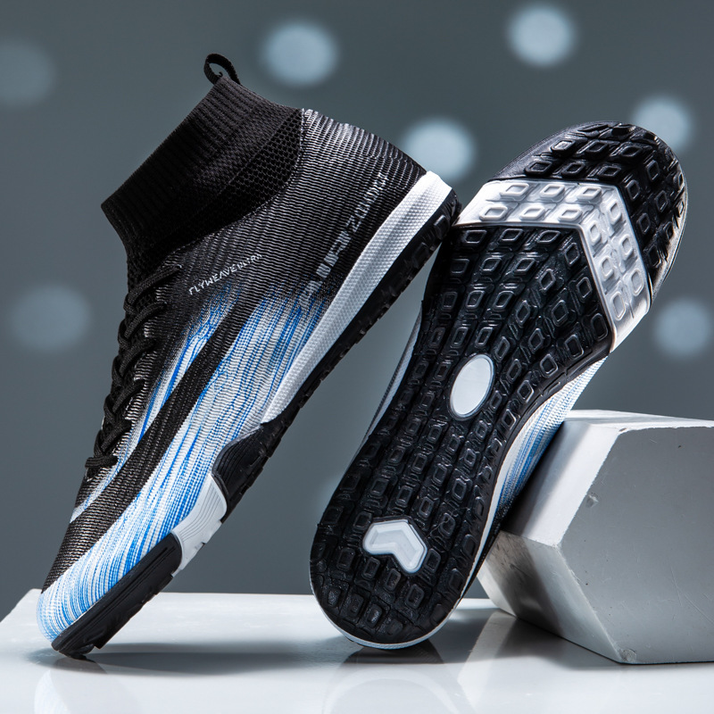 Zapatillas de Fútbol de Entrenamiento de TPU y Caucho Ligeras de Caña Alta image 11