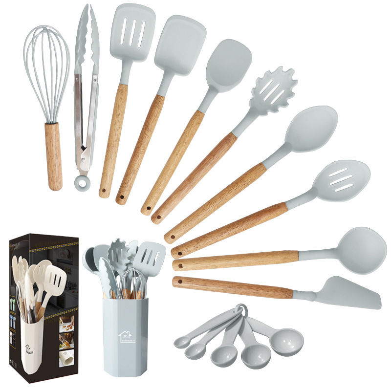 12 piezas de silicona transfronteriza antiadherente silicona doméstica de grado alimenticio set de cocina de silicona al por mayor