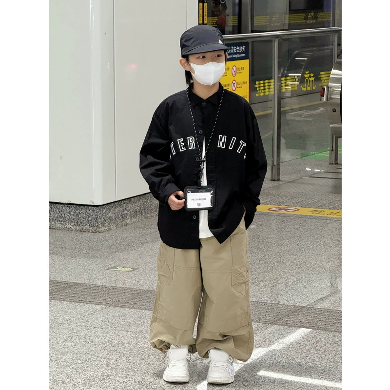 Spring shirt for boys, children's jacket, oversize