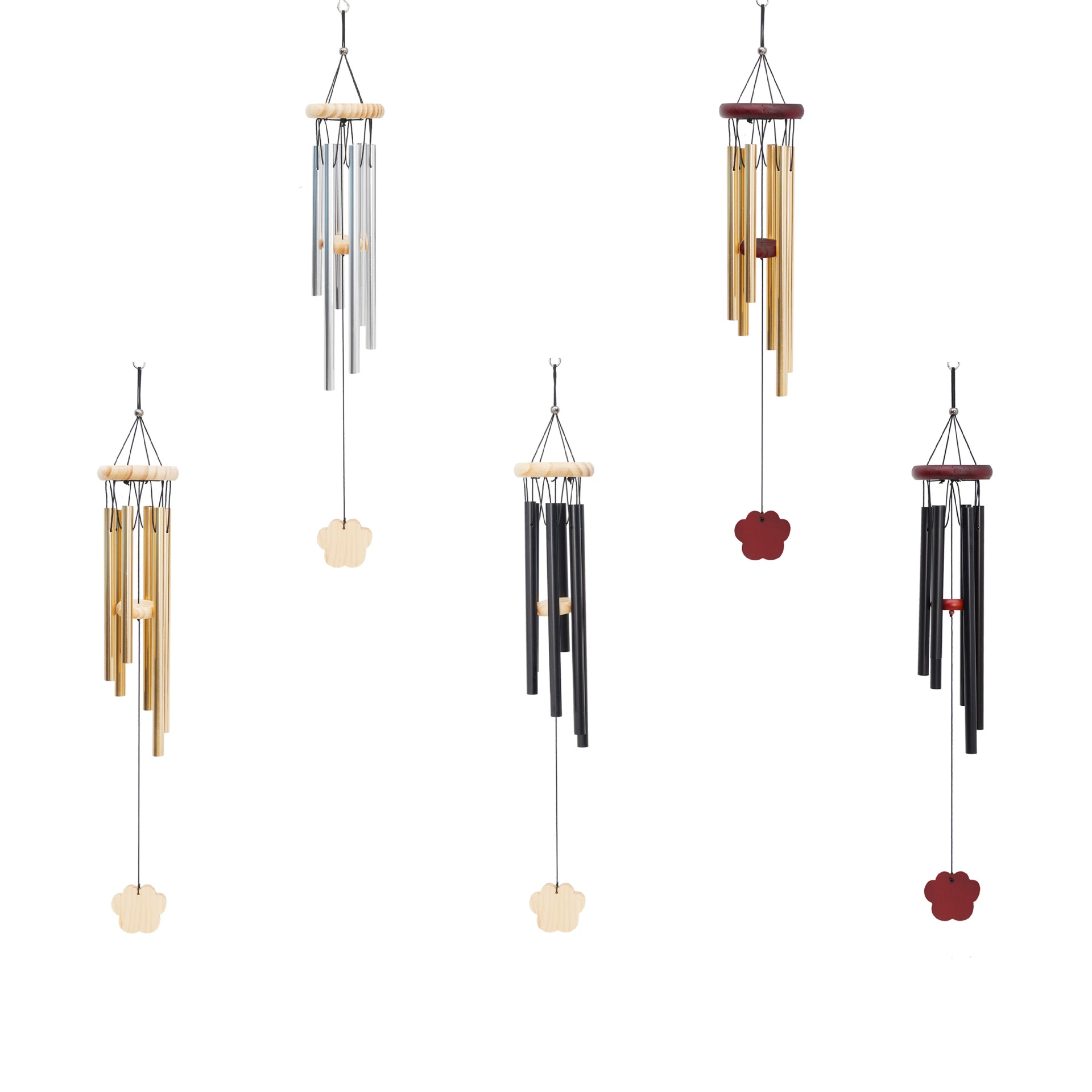 Металлический колокольчик 6 труб собачий когти дома балкон открытый деревянный орнамент подвеска небольшой подарок трансграничный колокольчик оптовая продажа