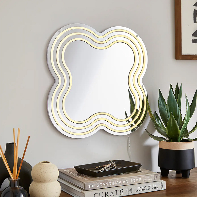 Transfronterizos LED de neón espejo luminoso espejo de maquillaje estilo de letra lámpara dormitorio tienda atmósfera lámpara decorativa