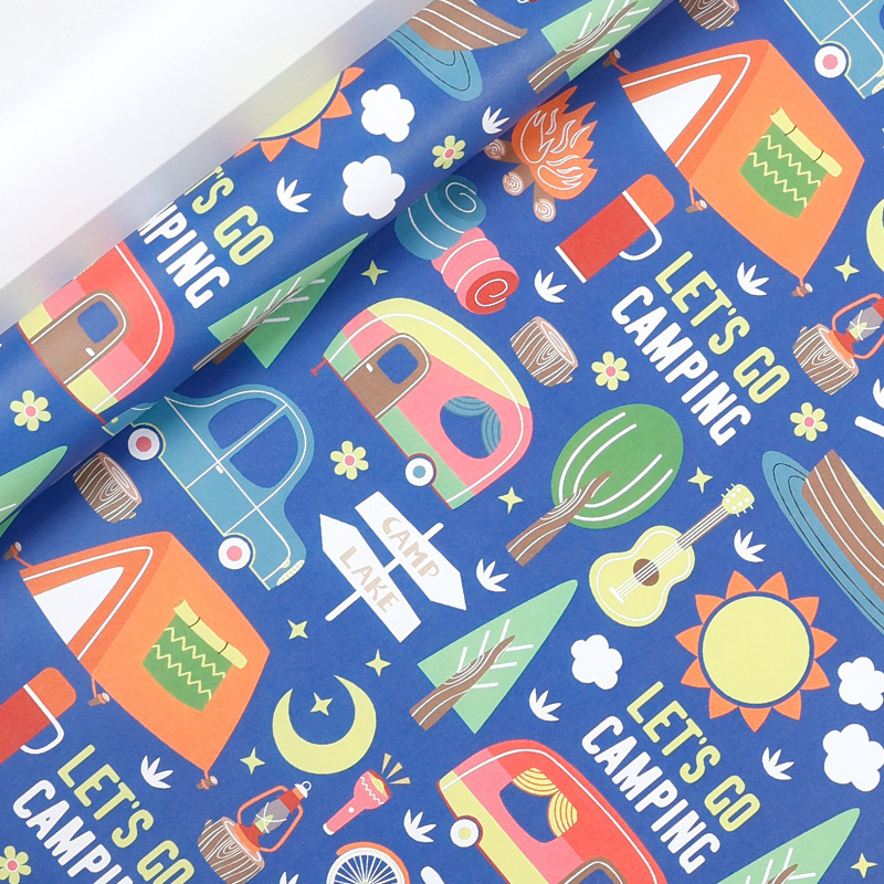 Papel de embalaje de dibujos animados Unicornio serie de papel de embalaje de regalos de cumpleaños para niños paquete de papel de embalaje ecológico