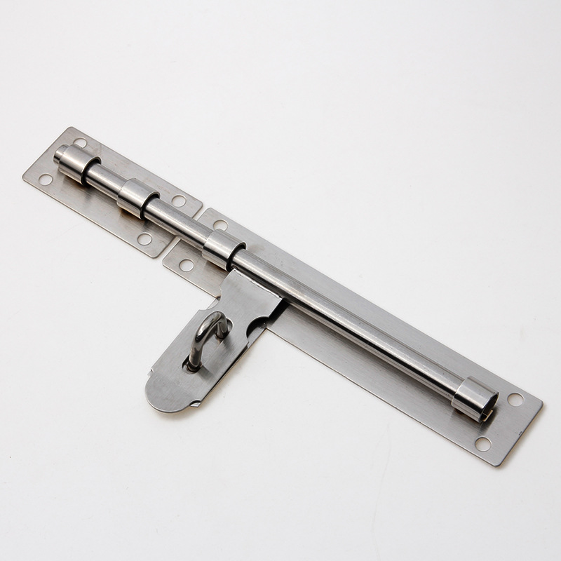 Thief-proof door bolt, large iron door bolt, stainless steel door clasp, wooden door latch, large size, thick, old-style door plug