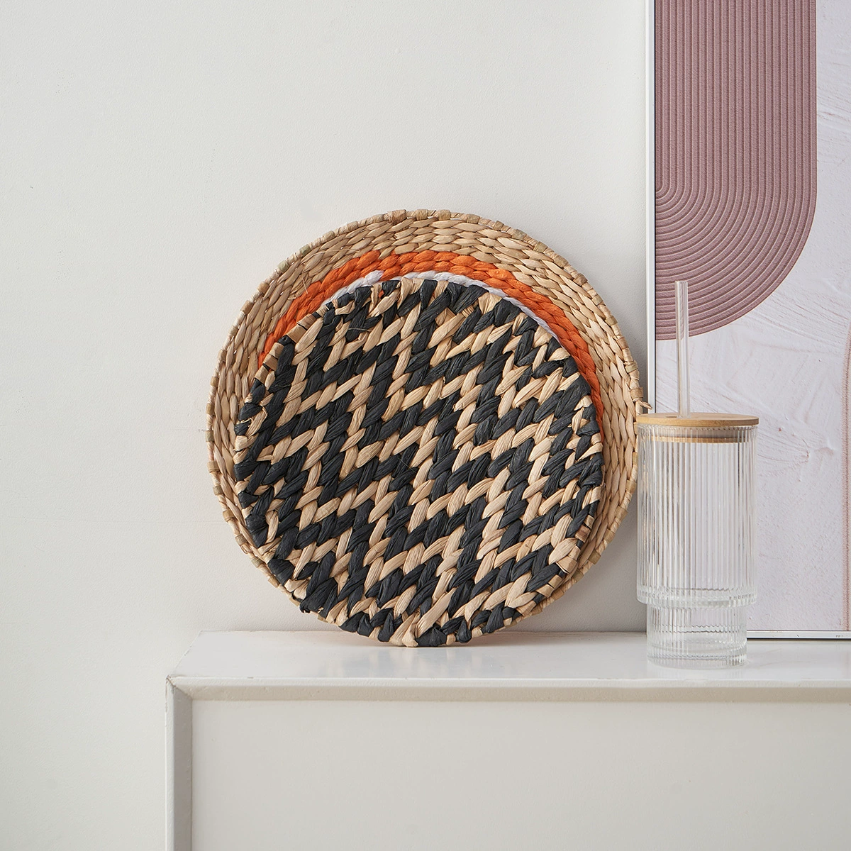 Новая стенная соломенная стена украшение из чистой травы ручной работы