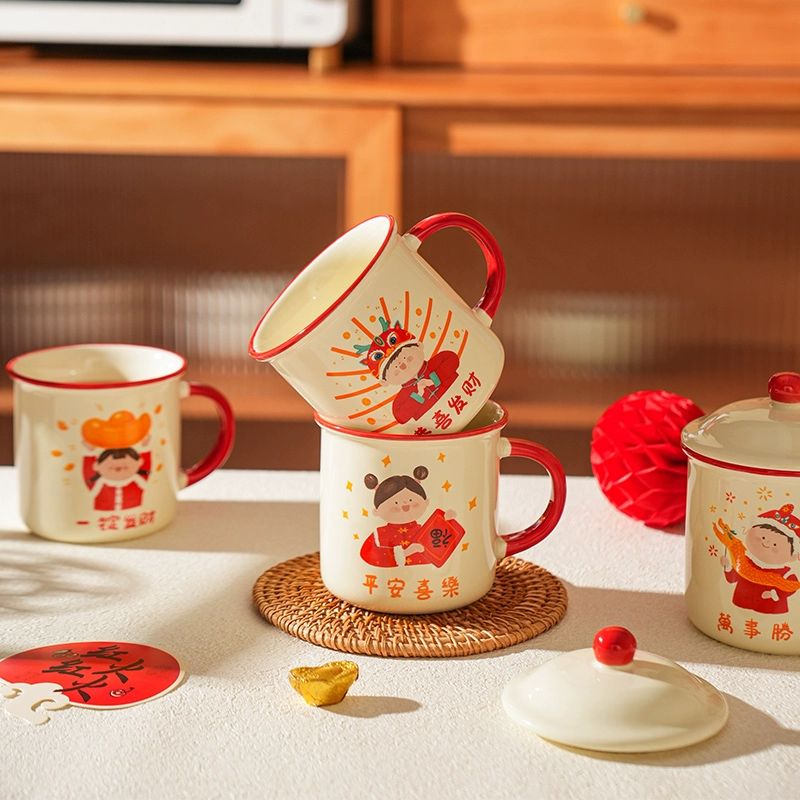 Имитированная чашка Sheli Fortune Water Cup, развлекательная чашка, хлоподень чайник парный керамический кружка с крышкой, завтраковая чашка Swing