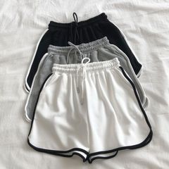 大码阔腿裤子女夏季新款韩版学生高腰热裤休闲运动裤三分短裤女潮