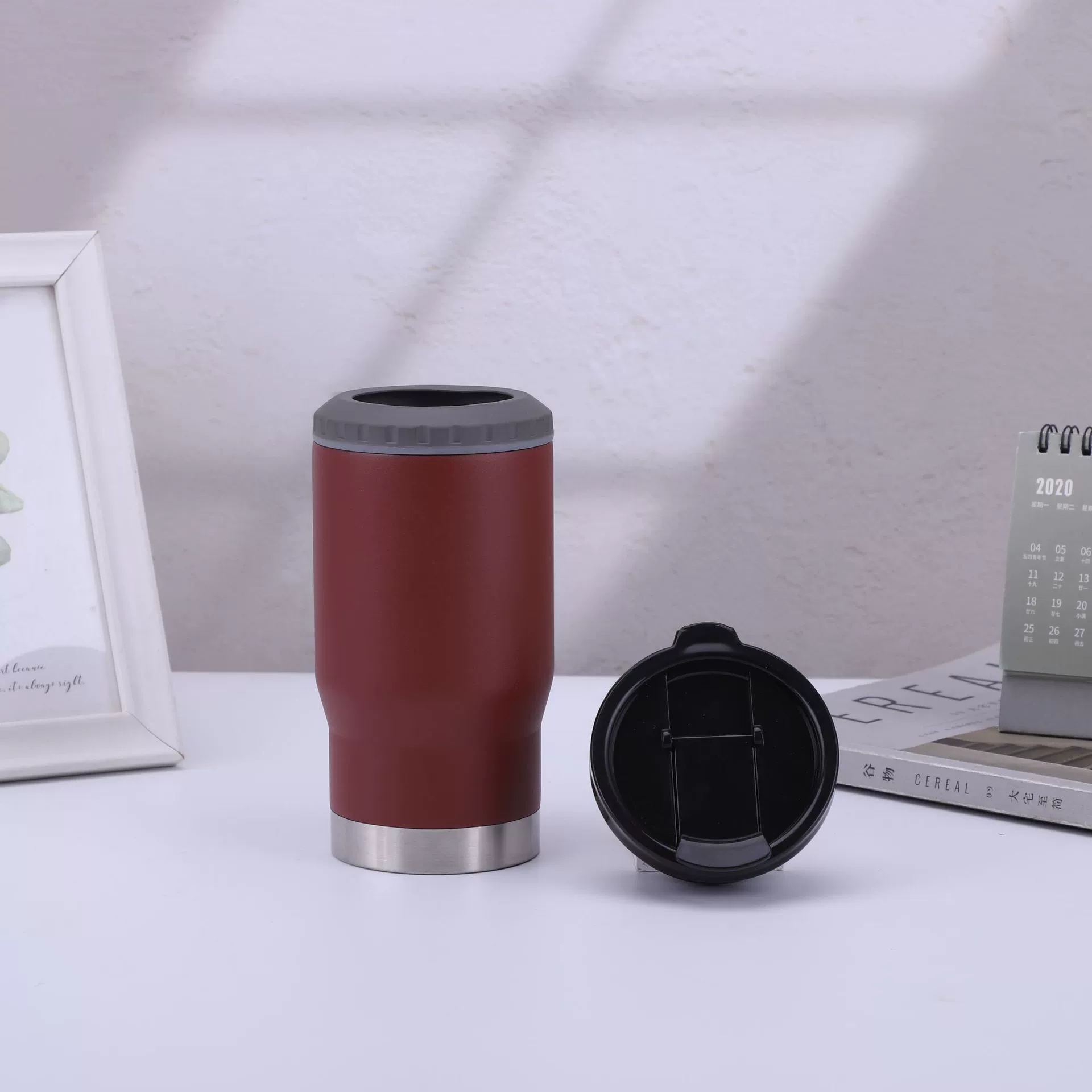 Пользовательская модель 14oz нержавеющая сталь холодная емкость двойной слой вакуумный охлажденный кола банка многофункциональная пивная холодная чашка оптом