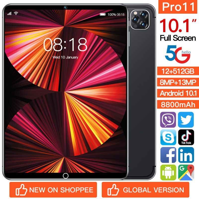 Spot glass tablet 10.1 inch Android e-commerce foreign trade GPS dual card 4G factory wholesale