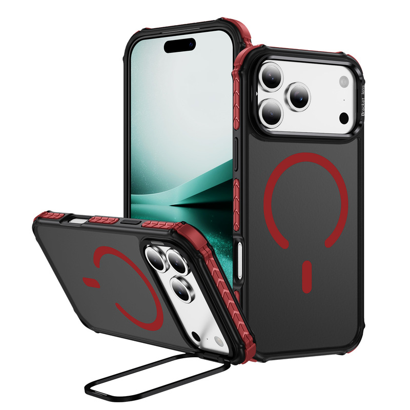 iPhone17ProMax対応 レインボーワン スマホケース カットアウトスキンフィール マグネットリング レンズスタンド付き 17保護カバー|undefined