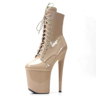 20cm Sexy Stripper Pole Dance Boots Gothic Ankle Boots In St