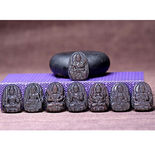 Obsidian Ice-Rainbow Eye Small Flame Version Ice Color Children's Edition Eight Great Guardians' Destined Buddha