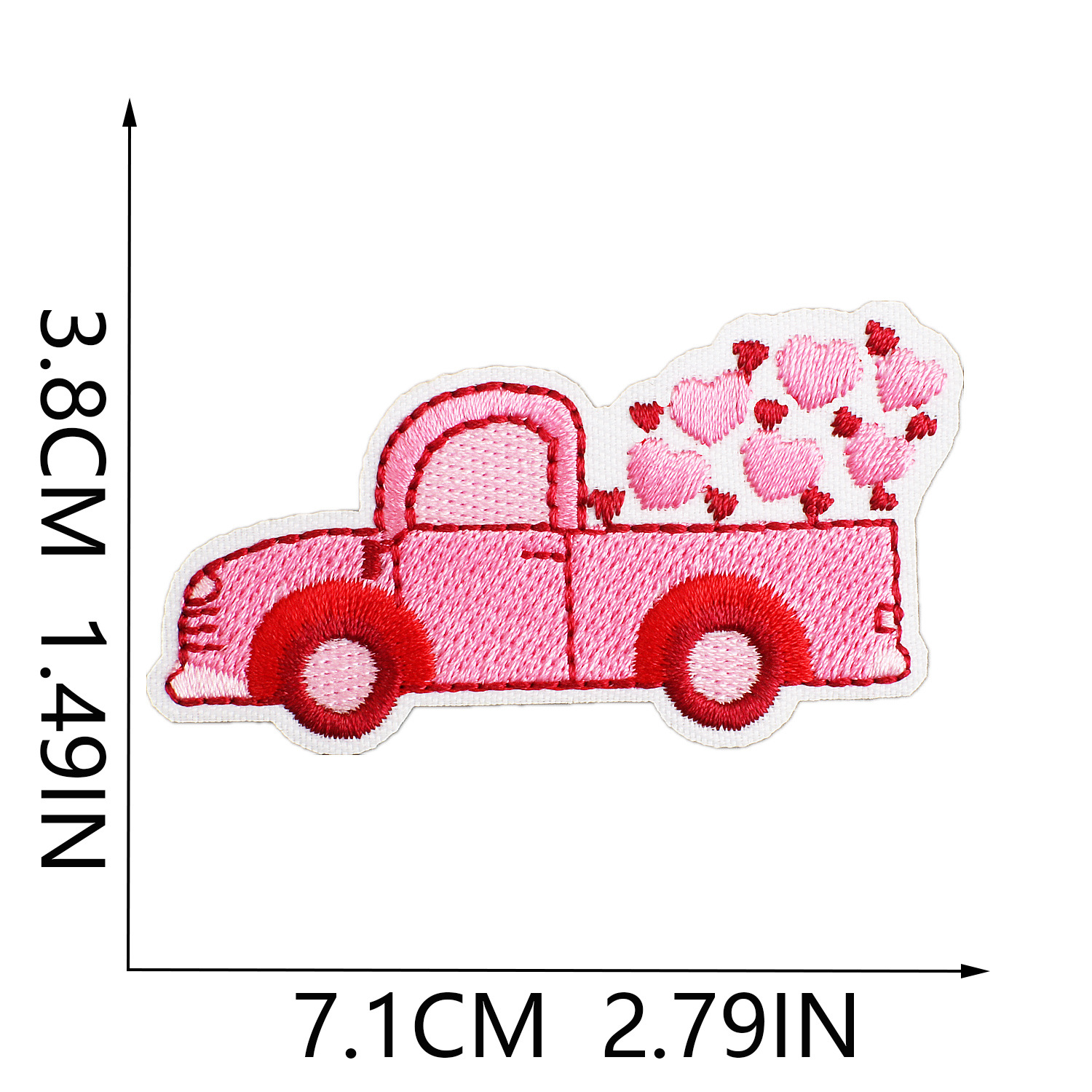 3g Weight Clothing Sticker Patches Classification 1 Piece Quantity Dacron thread Material Valentine'S Day Festival Heart Shape Pattern Casual, Elegant, Lady Style Embroidery Craft 1 Piece Casual Elegant Lady Heart Shape Dacron Thread Clothing Sticker Patches 7