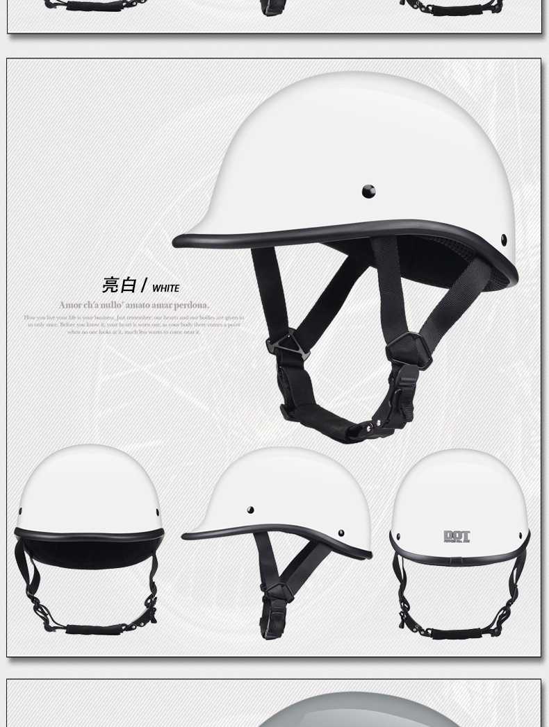 New National Standard 3C Japanese-Style Summer Lightweight Half Helmet Scoop Helmet Motorcycle Men's and Women's Cycling Retro Motorcycle Safety Helmet