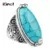 Retro turquoise antique ring with stone, Christmas jewelry, Aliexpress, boho style, Birthday gift