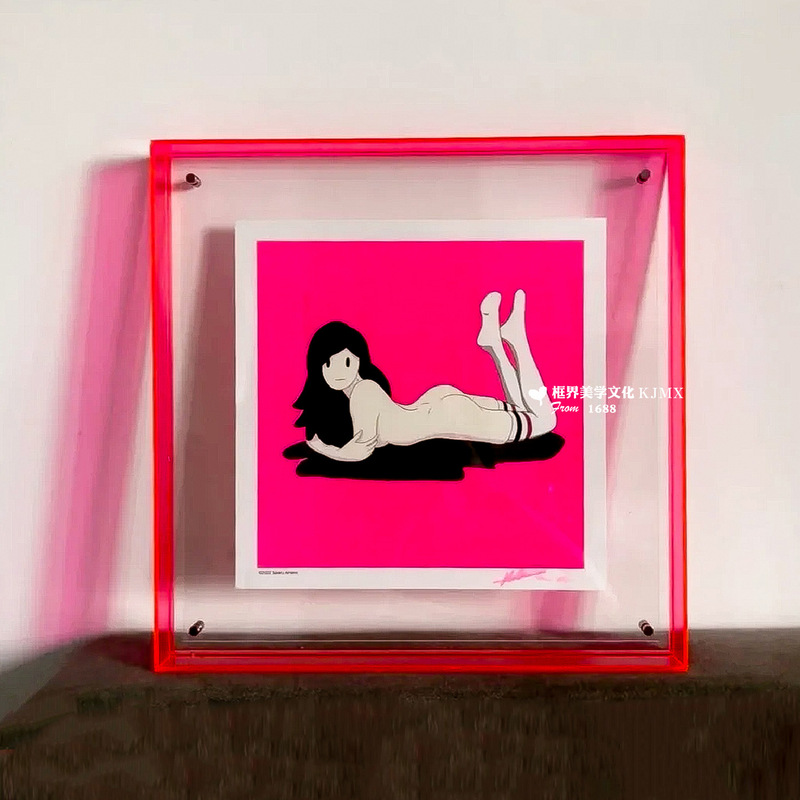 Acrylic Puzzle Frame Colorful Photo Frame Transparent Picture Frame Wedding Poster Special Frame Advertising Wall Hanging Frame A4A3 Picture Frame