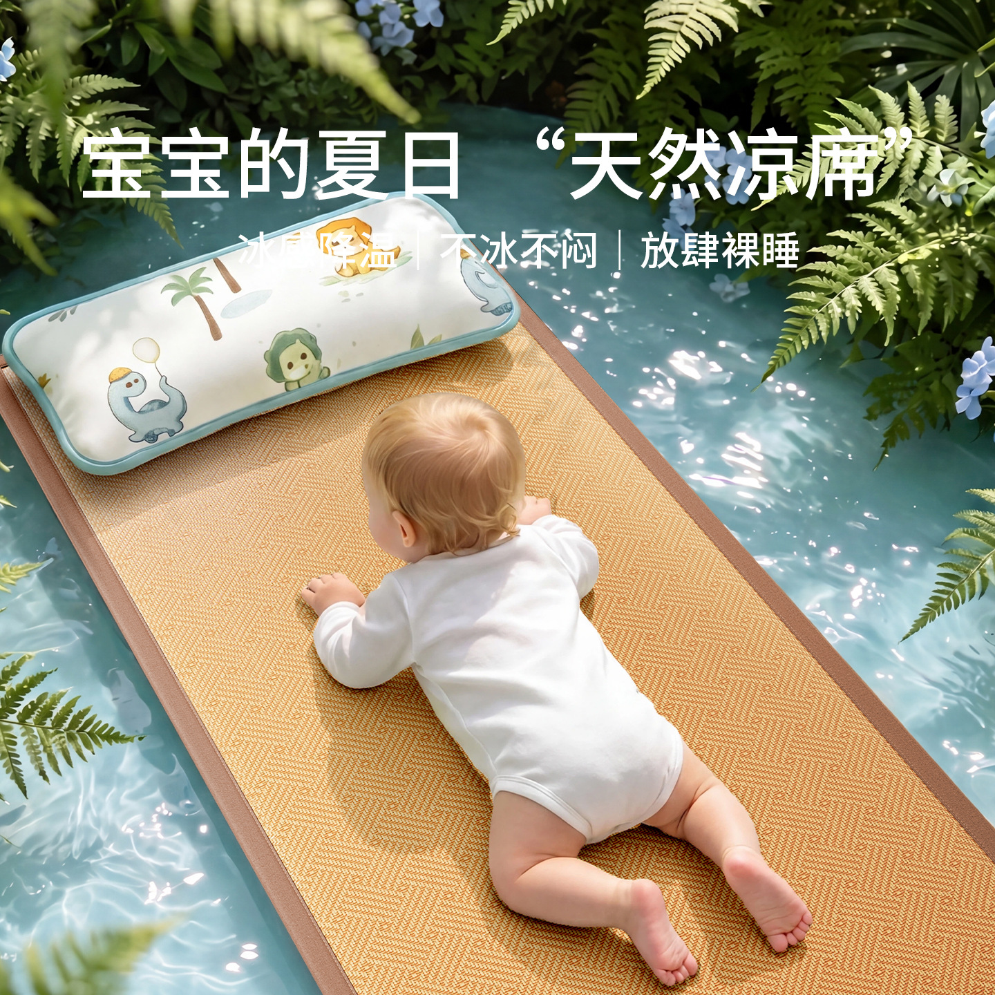 Baby cool mat para estudiantes de jardín de infantes siesta especial verano cama de bebé mat se puede personalizar colchón de sensación fría para niños