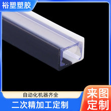 现货PVC塑料滑轨槽山字槽双滑槽轨道玻璃移门导轨家具柜门橱柜条